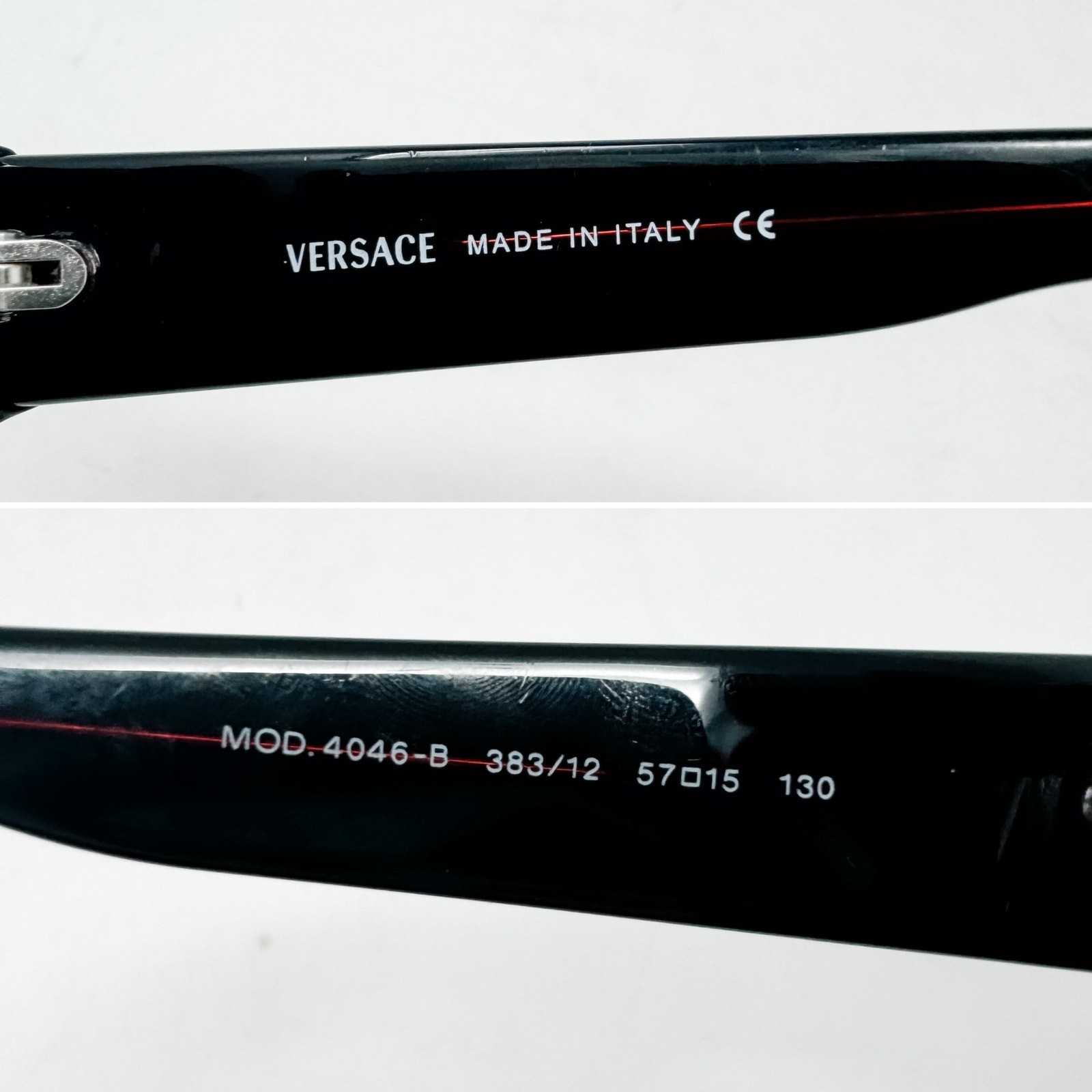 Versace Ombre Rectangle Rhinestone Logo Sunglasse… - image 8