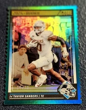 2024 Score Die-Cut #/10 Ja'Tavion Sanders Rookie Texas Longhorns, Panthers KHH 