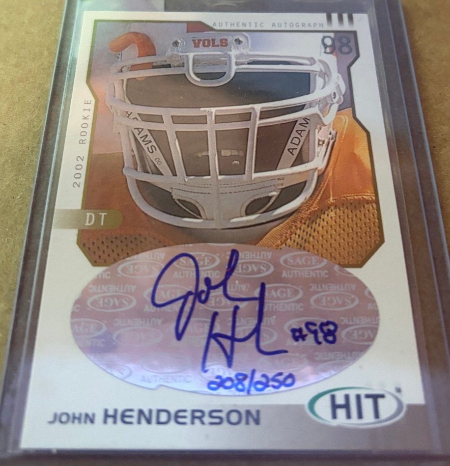 John Henderson SA-GE Hit Autographs #H1 Base