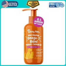 Zesty Paws Wild Alaskan Salmon Pollock Oil for Dogs and Cats Skin Coat 8.5oz