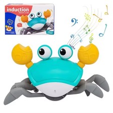 Hot Sensing Crawling Crab Baby Toy Light Projection Simulation Interactive Toys