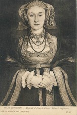 B585 Artist: Hans Holbein Subject: Anne of Cleves (Queen of England) Portrait