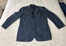 Oscar de la Renta Men's Gray Wool Suit Jacket 42L