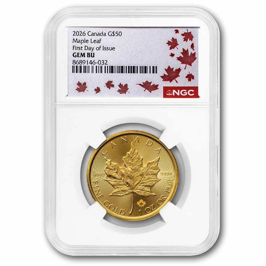 2026 Canada 1 oz Gold Maple Leaf Gem BU NGC First Day Issue | eBay