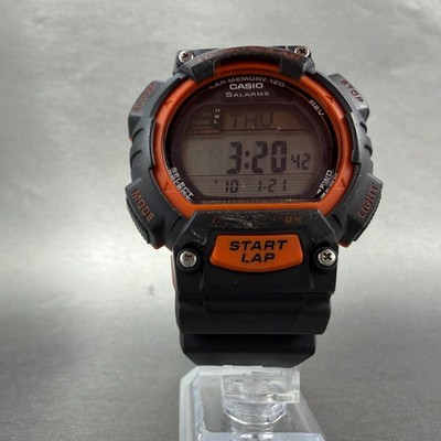 Casio STL-S100H Watch Men 45mm Digital Gray Tone Alarm Chrono