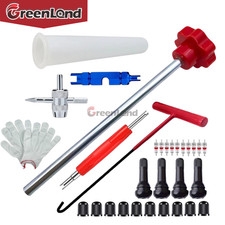 30pcs Tr413 Valve Stem Tool Kit 4-way Cars Tire Installer Remover Quick Change