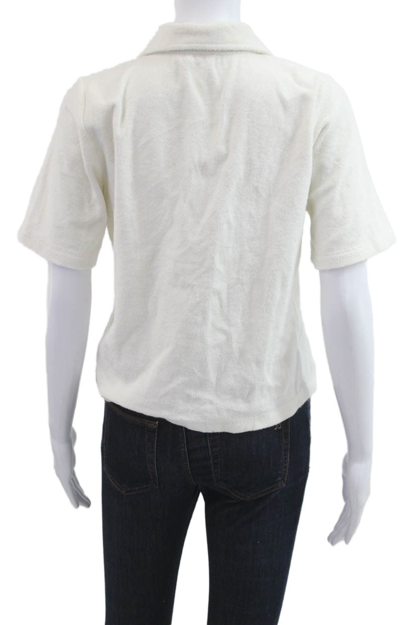 Faherty Womens Basic Collared Button-Up Cotton Sh… - image 3