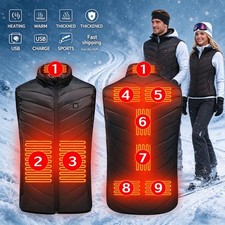 Winter Thermal Gilet, Unisex USB Powered Light Portable Heated Vest