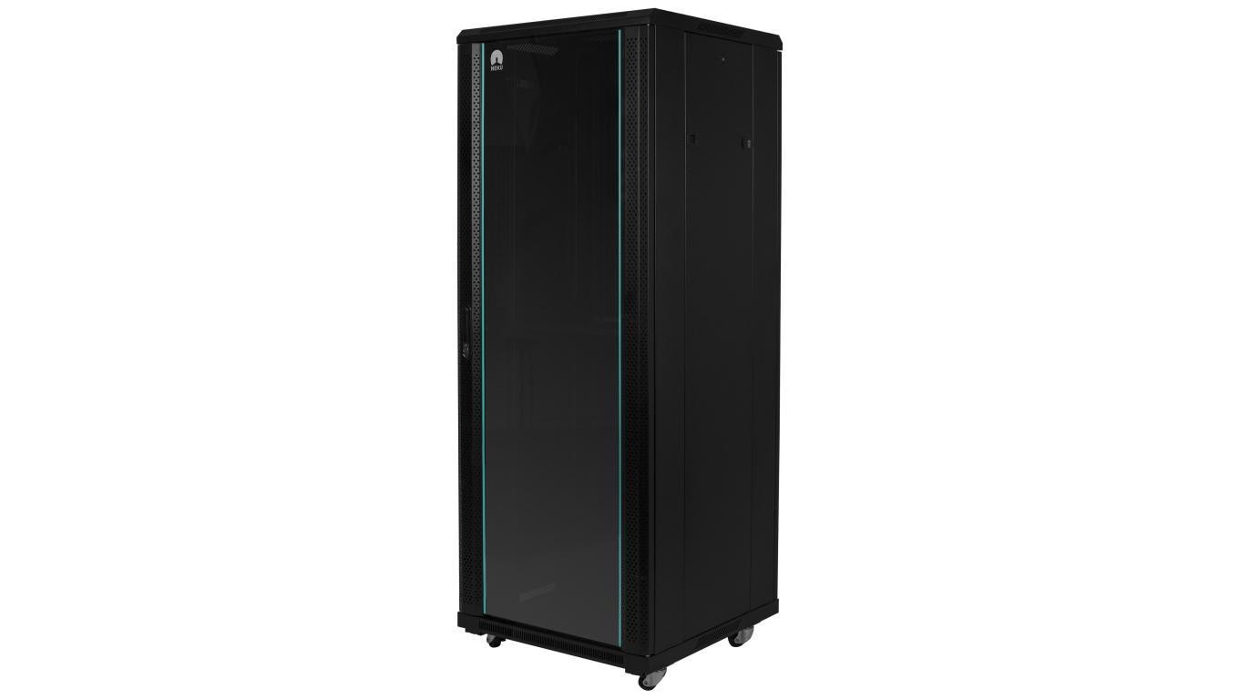 Rack floor standing cabinet 19 42U 600x800mm glass door 21.0236