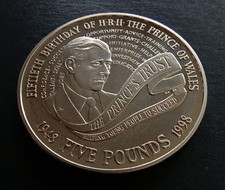 1998 Five Pound &pound;5 Proof - Prince Charles Birthday - Elizabeth II - British Coin