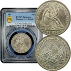 1847 Seated Liberty Half Dollar 50c PCGS AU DETAILS