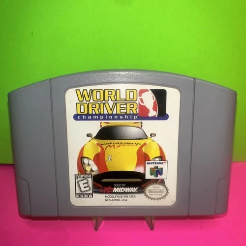 World Driver Championship Nintendo 64 1999 Tested *Authentic*N64 Polished Pins