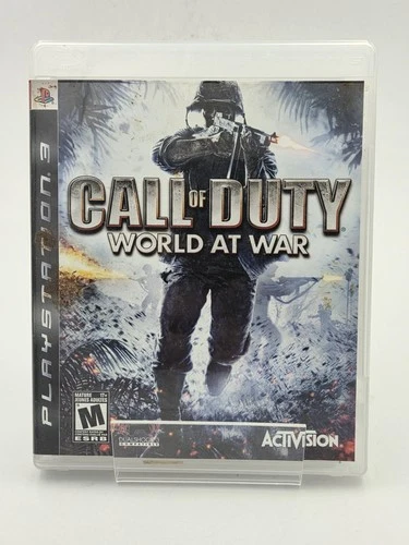 Call of Duty: World at War PS3 (Sony PlayStation 3, 2008) With Manual