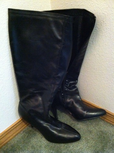 Diba Black Knee High classic Boots Sz 8 1/2/ 8.5 N