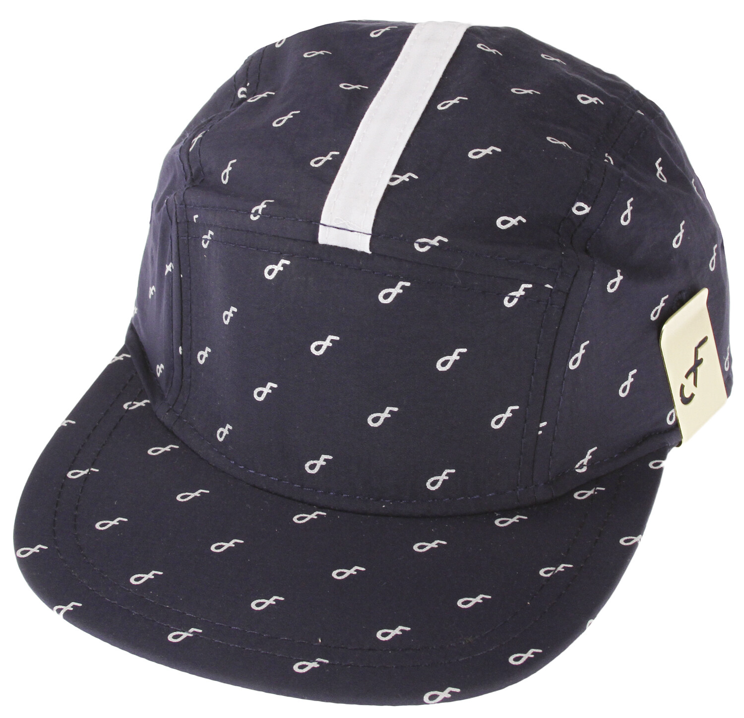 Кепка Flat Fitty с ремешком на спине - черный и темно-синий