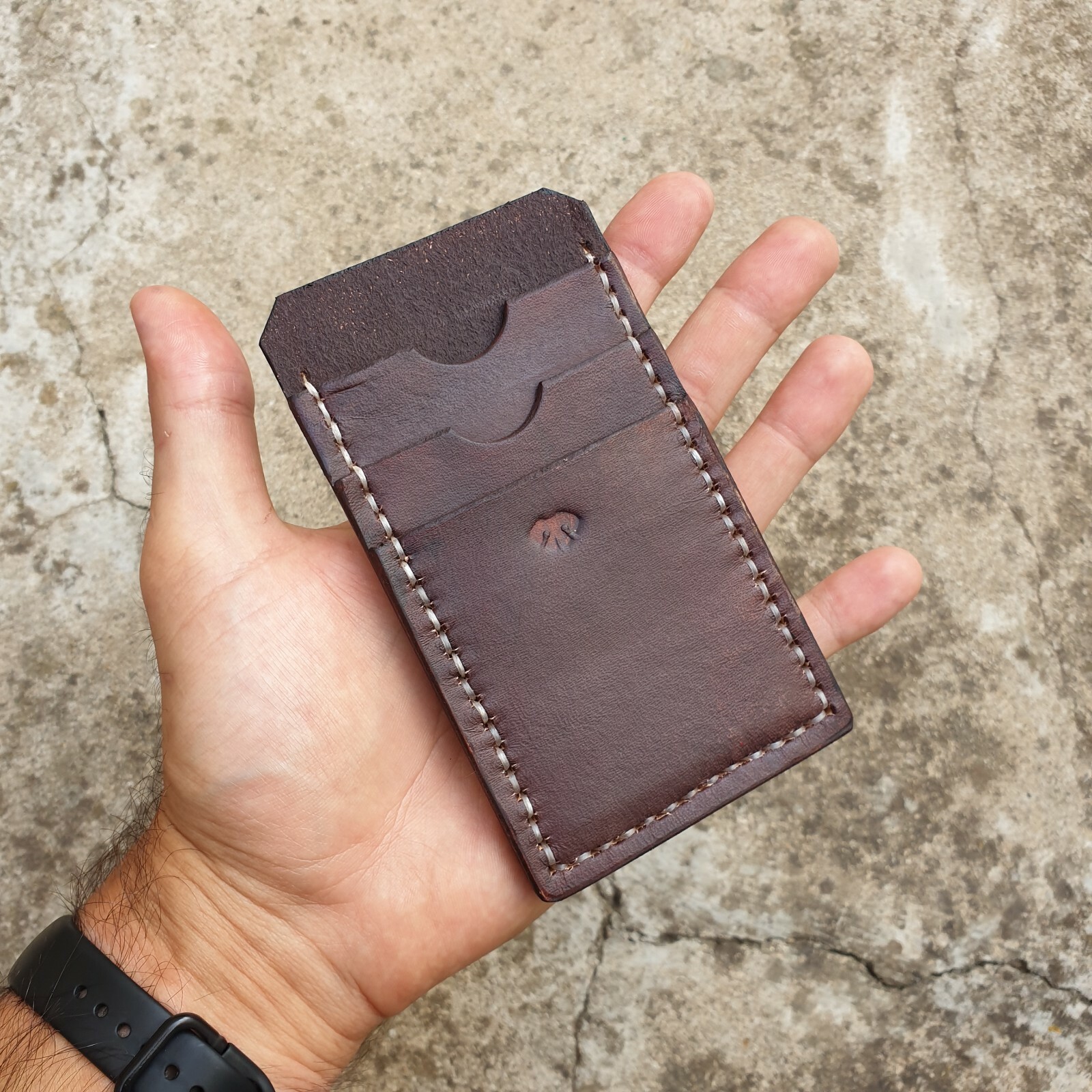 Slim Leather Card Holder for RFID Protection-image