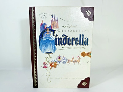 Walt Disney Masterpiece CINDERELLA Exclusive Deluxe VHS Edition Book [Read Desc]