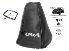 Schaltsack Fur Ford Kuga I 2008-2012 Leder "Kuga" Schwarz Weiss + Rahmen