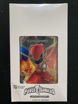 Bandai Power Rangers Rise of Heroes Series 1 Action Card Game Box Sealed