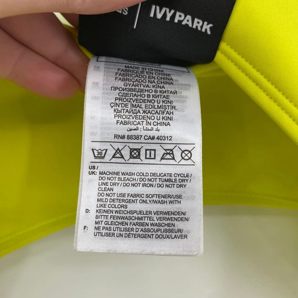 Adidas x Ivy Park Peloton Shock Slime Shrug Tank Crop Top Women's 1X Long Sleeve - Image 4 of 4