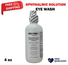EyeWash Ophthalmic Solution Emergency First Aid Eye Wash - 4 oz