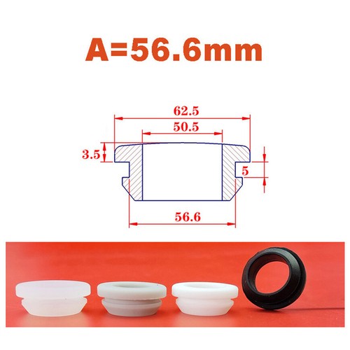 Passacavi Cablaggio Gomma Silicone Passacavo Aperto Proteggi Boccole 4,5mm-60,6mm - Foto 60 di 62