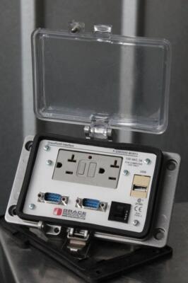 Grace GracePort GFCI Duplex Panel Interface Connector RS-232 + USB 120 vAC 3 Amp