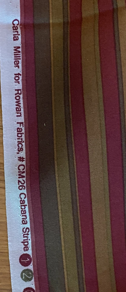 Carla Miller para telas Rowan CM09 1 yarda rayas cabaña. Tela de buena calidad Foto 3 de 3