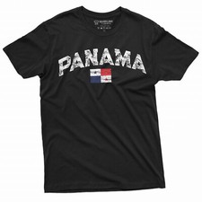 Panama T-shirt Panam   Flag Coat of Arms Tee Shirt Nation Patriotic Tee