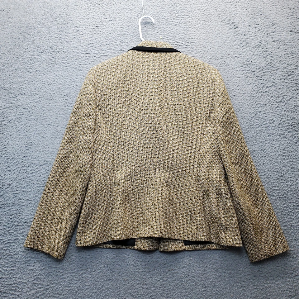 Chaqueta Blazer Le Suit Para Mujer 10 Multi Tweed Muesca Solapa Ribete Sencillo Pecho Foto 2 de 4