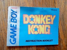 Donkey Kong Nintendo Gameboy ORIGINAL Manual Booklet Instructions Only