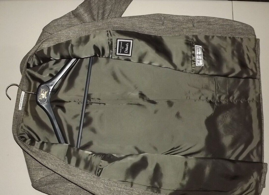 Cappotto sportivo uomo YVES SAINT LAURENT MADE IN FRANCE SETA E LANA 44R T939