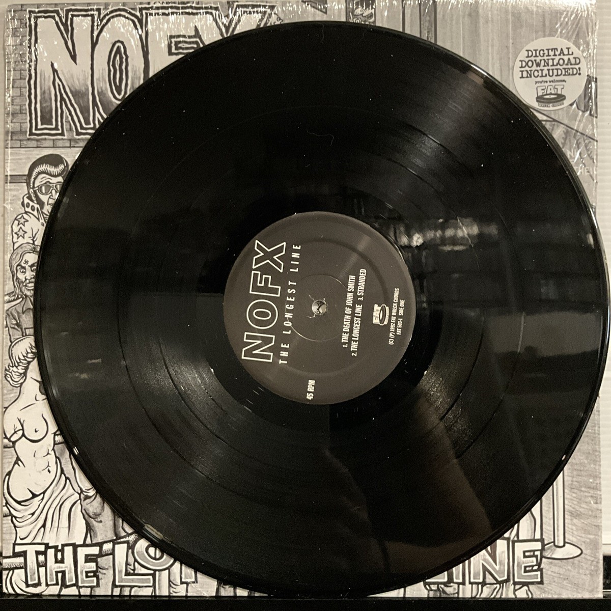 米2LP NOFX The Longest EP FAT7581 Fat Wreck Chords /00660 NOFX – The Longest Line – Cassette (Transparent Cassette, EP