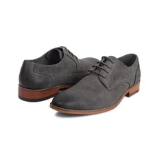 Kenneth Cole Reaction Unlisted Gray Curtis Blake Buke Dress Shoe Mens NEW 8M