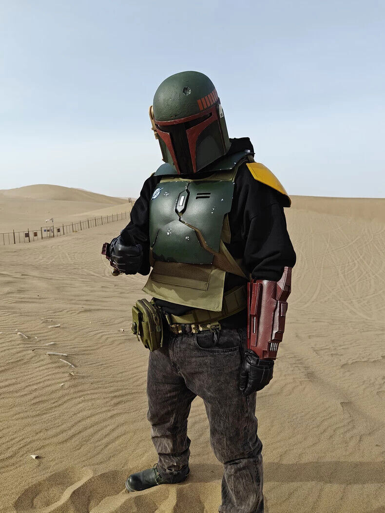 IN US Star Wars The Mandalorian Body Armor Suit With Helmet Boba Fett FRP Adult