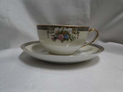 Noritake Grasmere 76567, Florals, Urns: Cup & Saucer Set (s), 1 7/8'', As Is