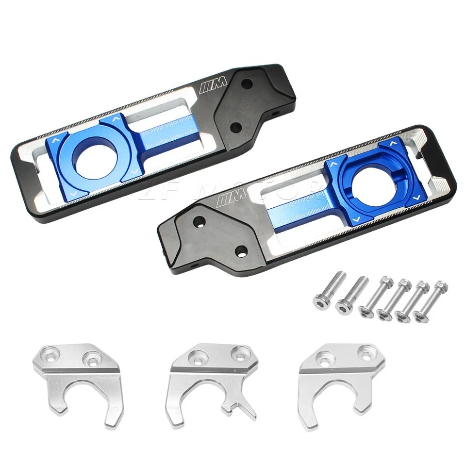 Tensor de corrente ajustadores blocos eixo traseiro para BMW S1000R S1000XR S1000RR M1000R - Imagem 3 de 4