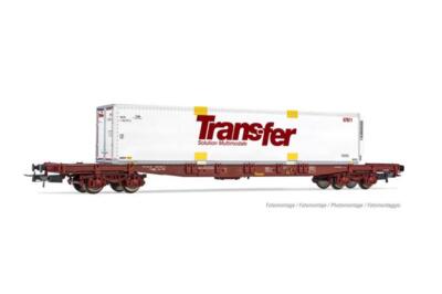Jouef 4-achs. Containerwagen S70 TOUAX WK Trans-Fer, Ep. V HJ6244