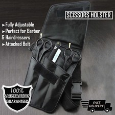 Professional Hairdressing Scissor Belt Pouch Black Holder Holster/Shear Case Bag