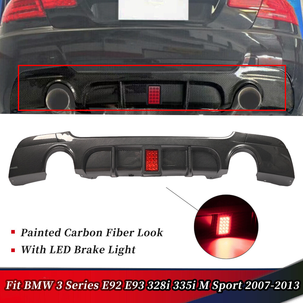 For BMW 3 Series E92 E93 2 Door Carbon Fiber Rear Bumper Spoiler