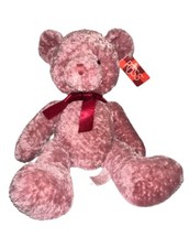 Russ Berrie  Co Plush Bear With Bow Stuffed Animal 79018 NWT