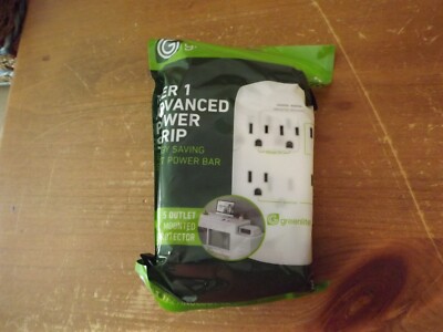 POWER STRIP  Greenlite 5 Outlet Advanced Wall Mount Smart Surge Protector NIP