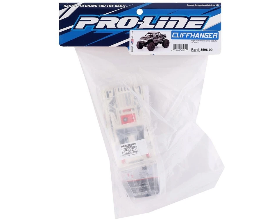 Proline 1/24 Cliffhanger High Performance Body SCX24 - Clear (PRO359600) - Image 4 of 4