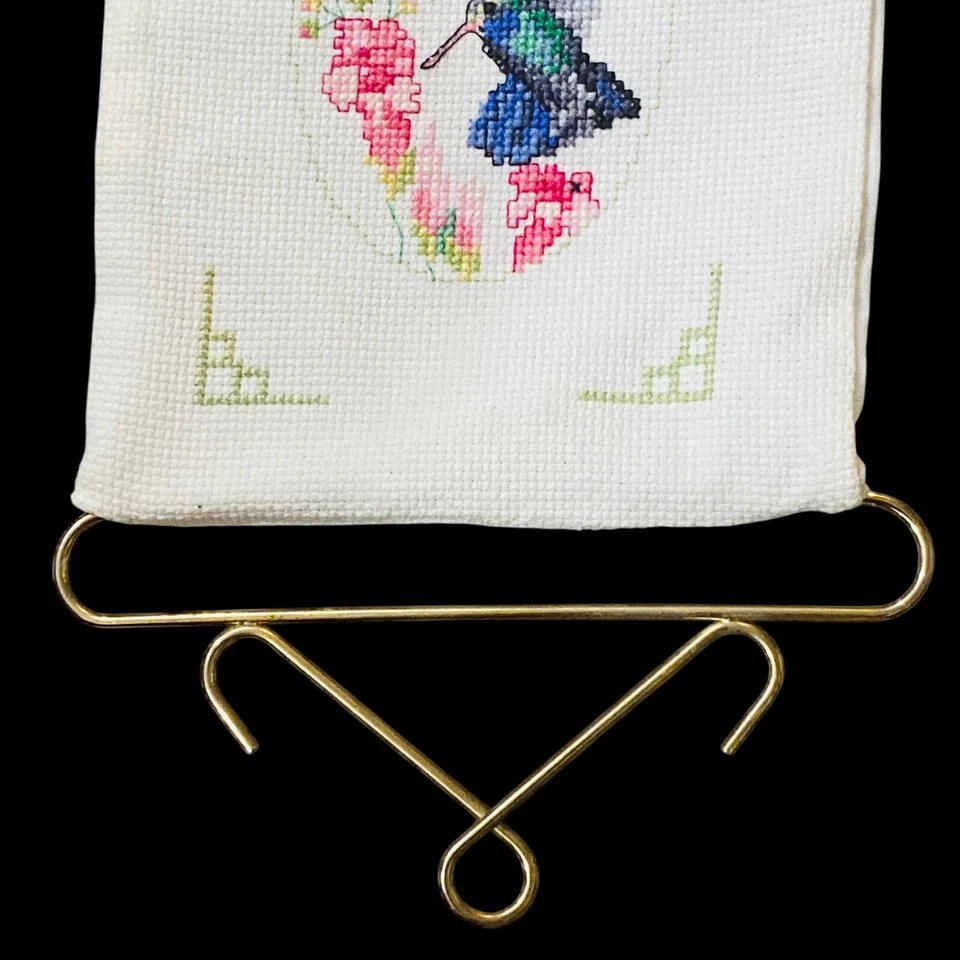 Janlynn HUMMINGBIRD BELL PULL 125-01 Counted Cross Stitch Wall Hanging Vtg - Image 2 of 4