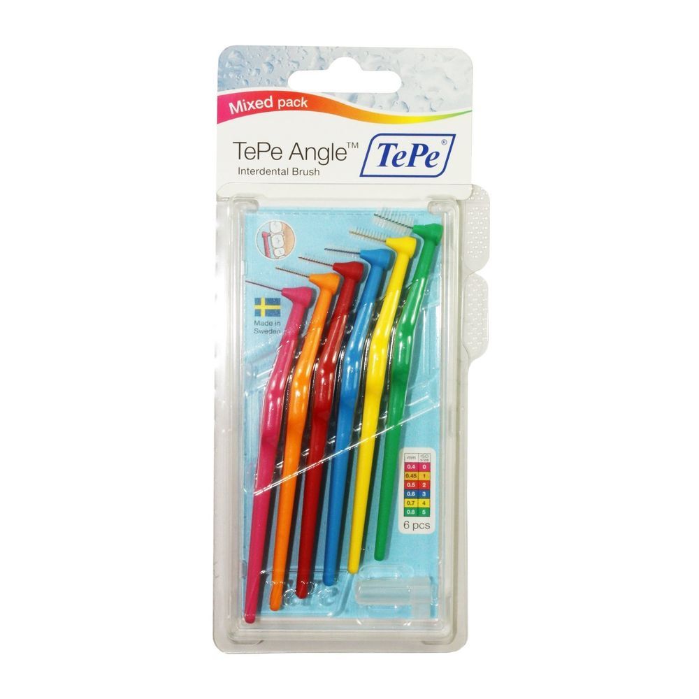 TePe Angle Brushes (6 Brushes in a pack), All Sizes , Best Price & Fast