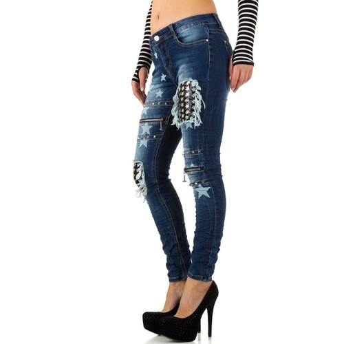 sequin distressed jeans