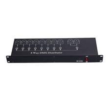 8-Channel DMX512 Signal Amplifier 30W LED DMX Splitter for Stage Light Control