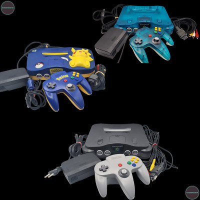 Nintendo 64 N64 Konsole Auswahl mit Original Zubehörpaket PAL NUS-001 Pokemon