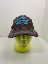    GRAY WHITE BLUE YOSEMITE NATIONAL PARK SNAP MESH BACK HAT CAP ADULT EUC B7