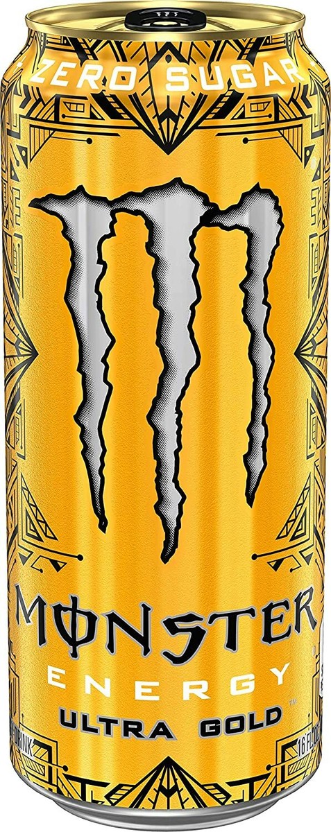 Monster Ultra Gold With Refreshing Juicy Pineapple Zero Sugar